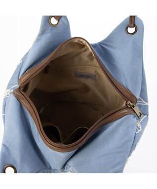 UNBILLION カシュカシュ cachecache / バケツ刺繍トートバッグ ライトブルー