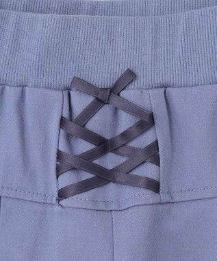 組曲 KIDS 【150-160㎝】レースアップ キュロット ダスティブルー系