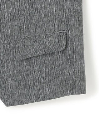 JOSEPH HOMME 新柄【洗える/ストレッチ/シワになりにくい/セットアップ対応可】クールドッツストレッチ ジレ ライトグレー系