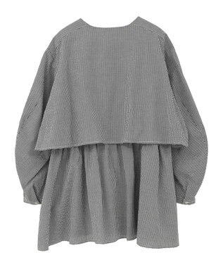 AMERICAN HOLIC サッカーティアードブラウス Gingham Check