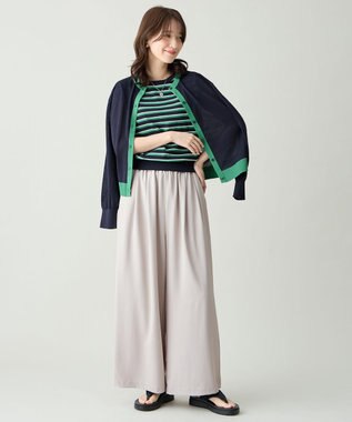 ANY ツインニットセット（ノースリーブニット＋カーディガン） ネイビー