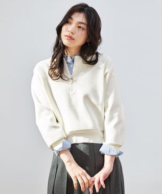 ANY L ミラノリブジップニット オフ