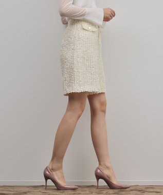 GRACE CONTINENTAL カットジャガードハーフパンツ キナリ