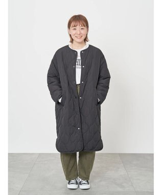 AMERICAN HOLIC 【WEB限定】あったかリバーシブルキルティングコート Black