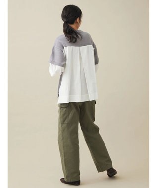 CRAFT STANDARD BOUTIQUE シャツドッキングニットプルオーバー Gray Mixture