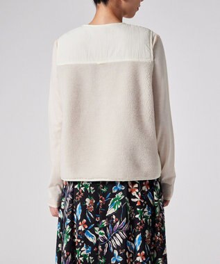 Paul Smith ライトボア ショート ベスト アイボリー