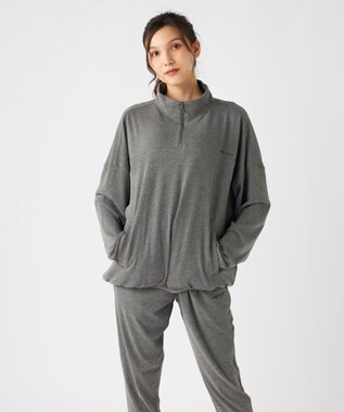 OP／FILA 【ocean pacific】 ハーフジッププルオーバー  スノーウェアレイヤー シルバーグレー