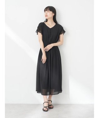 earth music&ecology シャーリングワンピース Black