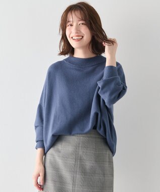 ANY 【6色展開】ムースタッチボクシーニット ロイヤル