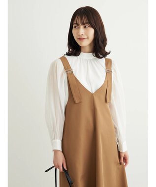 Green Parks ・ＥＬＥＮＣＡＲＥ　ＤＵＥ　Ｖネックジャンスカ Beige