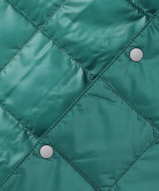 UNFILO 【120-150cm】TAION Vネック ダウンベスト(UNISEX) グリーンブルー