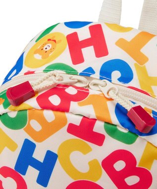 MIKI HOUSE HOT BISCUITS 【Sサイズ】 ロゴ総柄 リュック マルチカラー