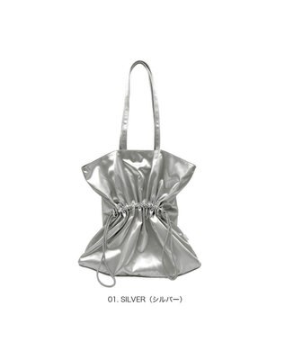ROOTOTE 3636【シャーリングトート】SC.トール.メタリック-A 01：シルバー