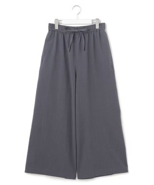 【WOMEN】ワンウォッシュリネンコットン ワイドパンツ