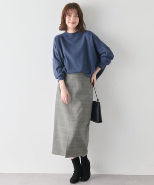 ANY L 【6色展開】ムースタッチボクシーニット ロイヤル