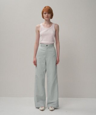 ATON COTTON LINEN KATSURAGI | ワークパンツ DULL SAX