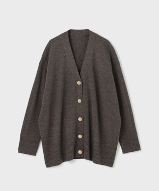 GRACE CONTINENTAL クーマラムニットカーディガン ブラウン