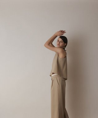 GRACE CONTINENTAL キャミ付レイヤードパンツ ベージュ