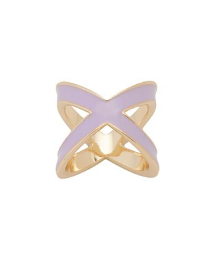 MOONBAT 【2WAY】クロススカーフリング ライトパープル