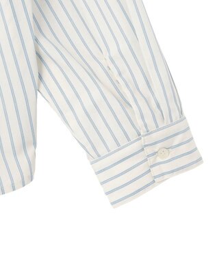 AMERICAN HOLIC 【イージーケア】バックギャザースキッパーシャツ Stripe Ivory