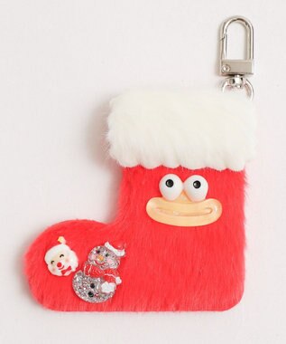 WEGO メリーメリーくつしたモンスターぬいぐるみキーホルダー レッド