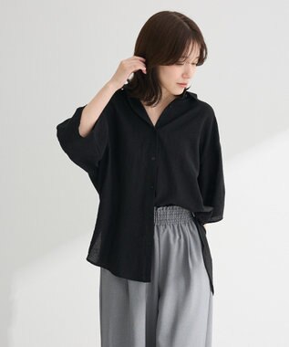 Green Parks ・ＥＬＥＮＣＡＲＥ　ＤＵＥシアーボリュームスリーブシャ Khaki