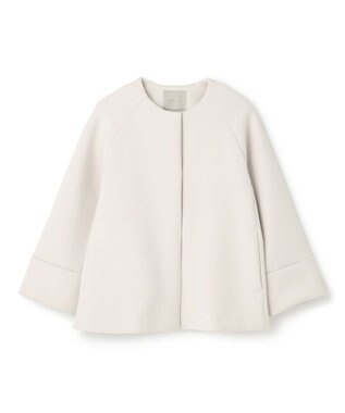 UNFILO ダブルフェイス ショートコート エクリュ