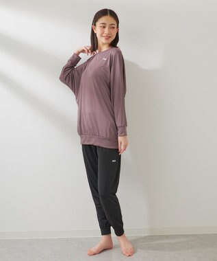 OP／FILA 【FILA】水陸両用フィットネスウェア 2点セット ダークパープル