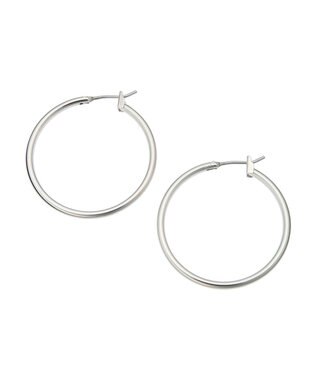 AMERICAN HOLIC ミニマルフープピアス Silver