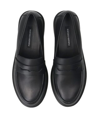 Bridget Birkin 【PARADIS COULEUR】ラウンドトウモールドソールローファー ブラック