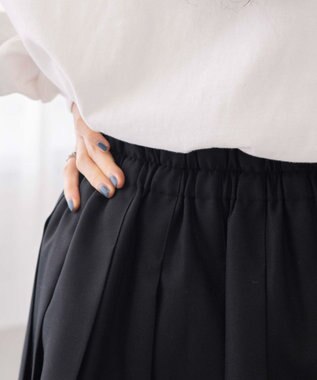 WEGO 【SCHOOL ITEM】バックル付プリーツスカパン ブラック