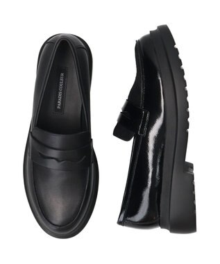 Bridget Birkin 【PARADIS COULEUR】ラウンドトウモールドソールローファー ブラック