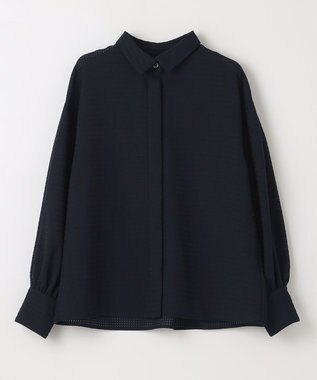 ANY SIS 【洗える】ドビー シャツ ネイビー