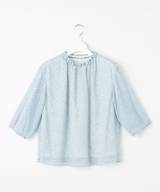 J.PRESS LADIES S 【洗える】hand drawn dots ボトルネック カットソー サックスベース系