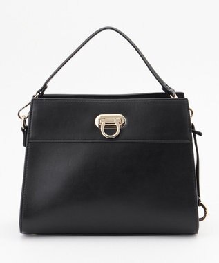 組曲 スクエアショルダー バッグ ブラック系