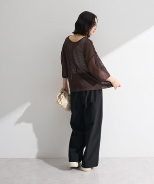 Green Parks 前後２ｗａｙコットンメッシュプルオーバー Brown
