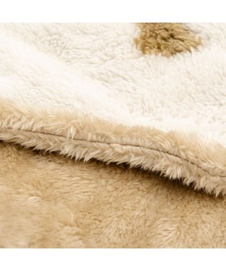 PET PARADISE ペットパラダイス くまちゃん織り  着る毛布 ホワイト×ブラウン