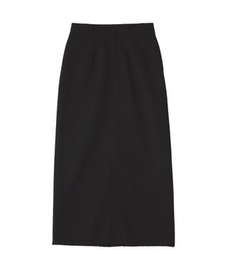CRAFT STANDARD BOUTIQUE ＜セレモニー＞カットアウトヘムIラインスカート Black