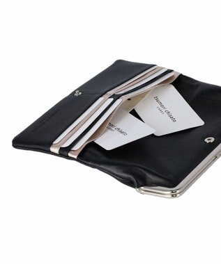 tsumori chisato CARRY tcパッチワーク がま口 長財布 ブラック