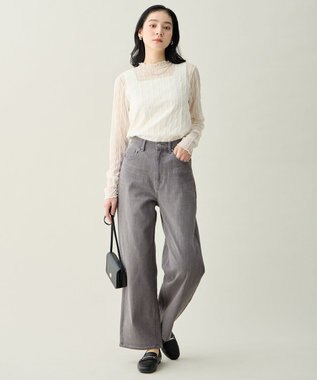 ANY 7daysデイリーワイドデニム フェードブラック