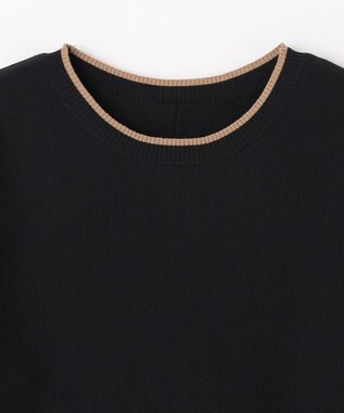 ANY L 【2SET】バイカラーニット×スエードスカートセット ブラック×キャメル