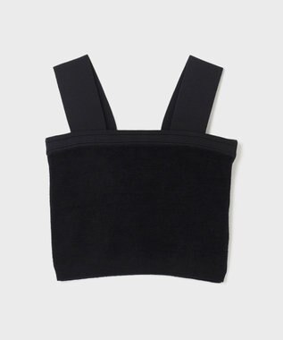 GRACE CONTINENTAL モールニットベアトップ ブラック