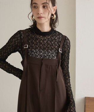 WEGO 【ANGIE VINTAGE】ベアオールインワン ブラウン