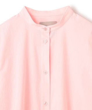 UNFILO バンドカラー コンフォートシャツ ライトピンク