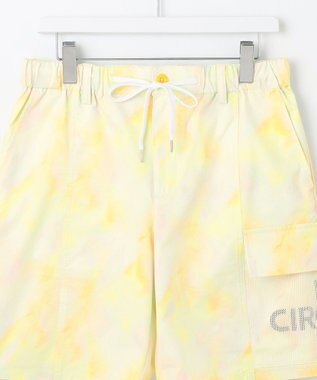PW CIRCULUS 【MEN】タイダイ メッシュカーゴショーツ ゴルフ イエロー系5