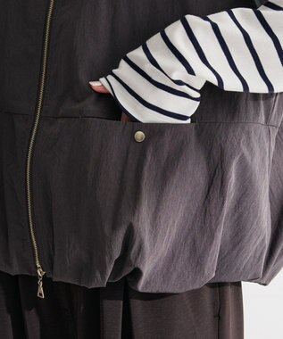 Green Parks ナイロンバルーンベスト Charcoal Gray