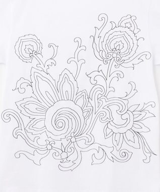 JOSEPH HOMME ペイズリーステッチ  Tシャツ ホワイト系3