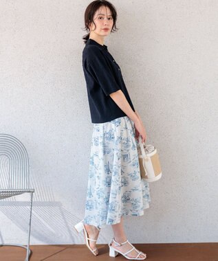 組曲 L 【先行予約・WEB限定】ポップコーンアーガイルスキッパー ニット ネイビー系