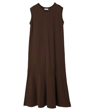 earth music&ecology Ｖネックマーメイドラインワンピース Dark Brown