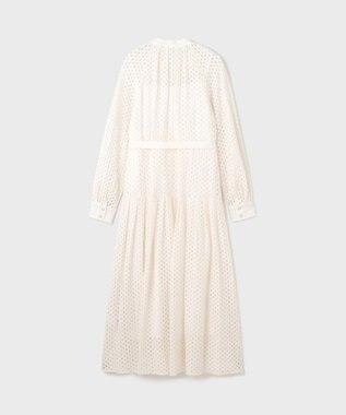 GRACE CONTINENTAL メッシュレースカフタンワンピース ホワイト